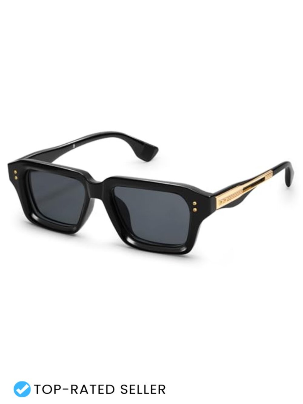 Square Frame Sunglasses for Men Fashion Thick Shades UV400 Protection
